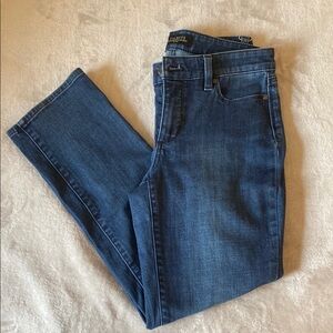 Talbots Blue Straight Leg Curvy Jeans Classic Denim